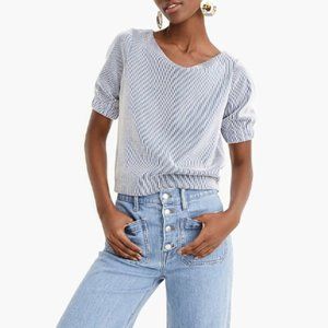 J. Crew Puff Sleeve Crop Top NWT